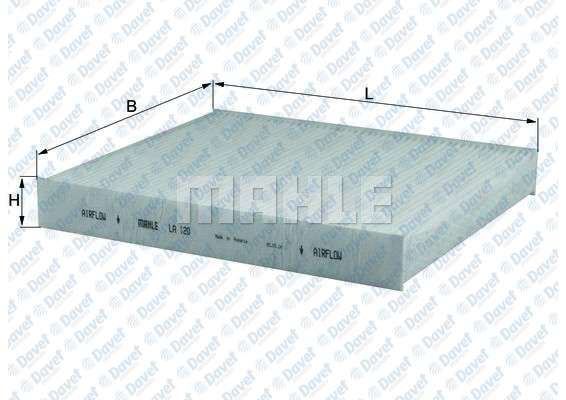 MAHLE LA120 Polen Filtresi Polo 07-> Corodoba-Ibiza Iv(02-09) Ibiza V 09-> 1.2-1.4-1.4 16v-1.4tdi-1.8t-1.9tdi  ####